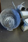 VINTAGE GALVANISED DOUBLE HANDLED BATH