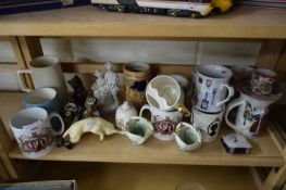 MIXED LOT VARIOUS MUGS AND OTHER CERAMICS TO INCLUDE ROYALTY INTEREST