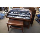 HAMMOND RHYTHM II ELECTRIC ORGAN AND STOOL