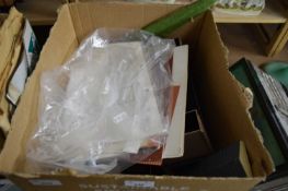 BOX CONTAINING QUANTITY OF MODEL RAILWAY ACCESSORIES