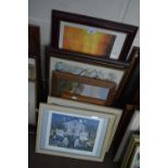 EIGHT MIXED FRAMED PICTURES