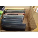 BOX CONTAINING ALBUMS OF VINTAGE PHOTOGRAPHS, PRINCIPALLY EARLY 20TH CENTURY TO INCLUDE TRAVEL