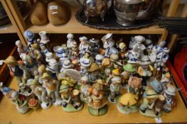 QUANTITY OF MODERN CERAMIC FIGURES, MAINLY BOYS, GIRLS AND ANIMALS