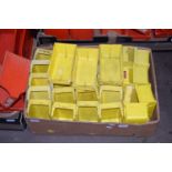 YELLOW PLASTIC WORKSHOP TIDY TRAYS