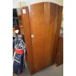 OAK VENEERED WARDROBE, RETAILED BY COLBYS OF NORWICH