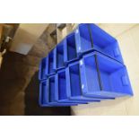 TEN LARGE PLASTIC WORKSHOP TIDY TRAYS