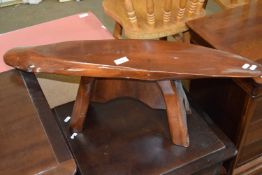 POLISHED WOOD NARROW COFFEE TABLE