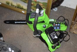 GREEN WORKS CORDLESS CHAIN SAW