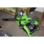 GREEN WORKS CORDLESS CHAIN SAW