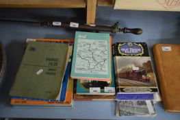 QUANTITY OF RAILWAY MAGAZINES AND VEHICLE SERVICE BOOKS FOR VAUXHALL VICTOR AND HILLMAN MINX