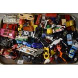 TRAY VARIOUS DINKY AND OTHER TOY VEHICLES