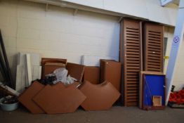 LARGE QUANTITY OF MDF SHOP RACKING