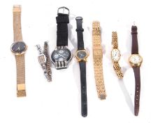 Mixed Lot comprising seven various watches including a Seiko, a Citizen, a Lorus, and a gents
