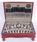 Viners cased canteen 'King Royale' cutlery, 8-piece setting, 58 pieces in total in reproduction