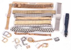 Mixed Lot of various watch straps, watch buckles and a ladies Oris watch