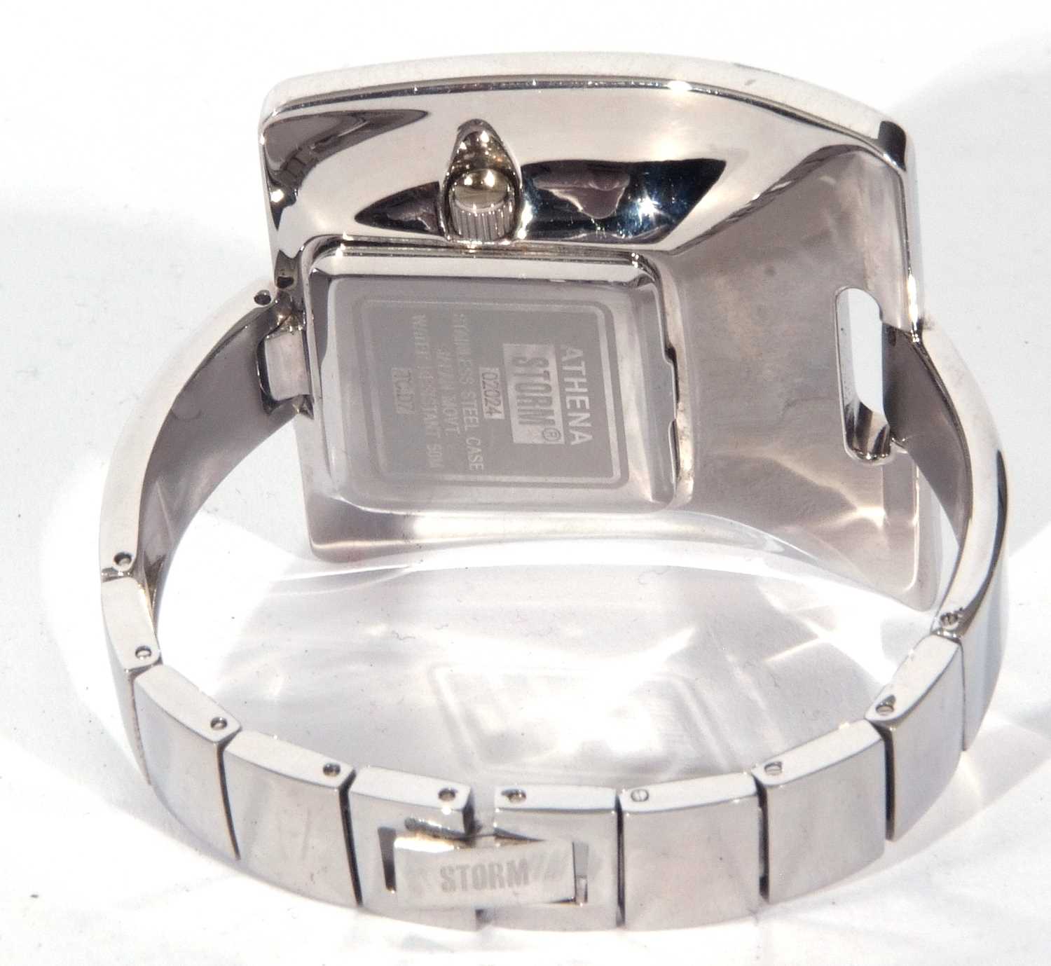 Ladies first quarter of 21st century Storm Athena wrist watch with white enamel and chromium case - Image 2 of 3