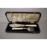 CASED SILVER PLATED FISH SERVERS