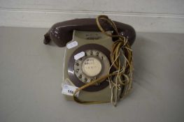 VINTAGE DESK LAMP AND A VINTAGE TELEPHONE