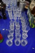 QUANTITY OF MODERN KOSTA BODA DRINKING GLASSES