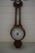 LATE 19TH CENTURY ANEROID BAROMETER/THERMOMETER COMBINATION