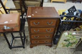 REPRODUCTION MAHOGANY VENEERED FOUR DRAWER CHEST