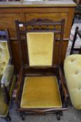 LATE VICTORIAN AMERICAN STYLE ROCKING ARMCHAIR