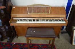 MINI PIANO IN WALNUT VENEERED CASE