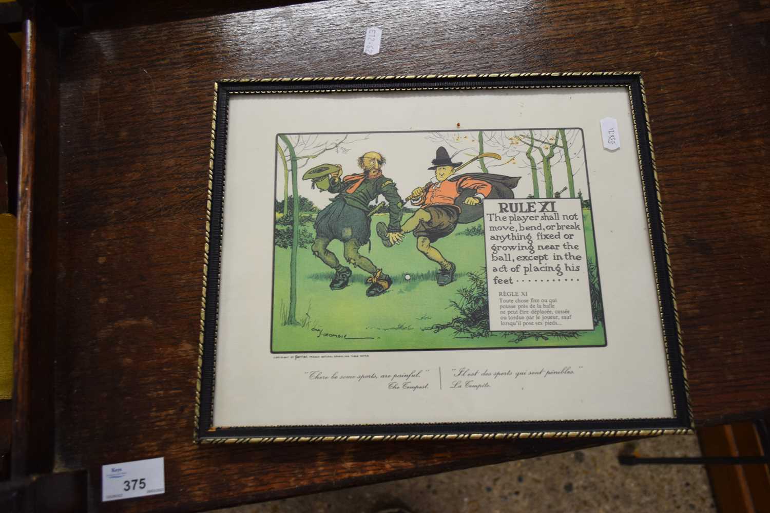 CHARLES CROMBIE, THREE COLOURED GOLFING PRINTS, F/G - Image 3 of 3