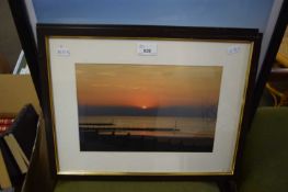 FOUR FRAMED PHOTOGRAPHIC PRINTS - VIEWS OF BEACH SCENES INCLUDING CROMER