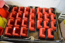 LARGE BOX OF GREY AND RED WORKSHOP TIDY TRAYS