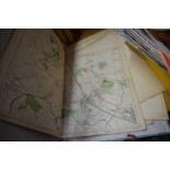 FOLDER CONTAINING LACONS GEOGRAPHICAL ESTABLISHMENT MAPS OF LONDON AND AREA