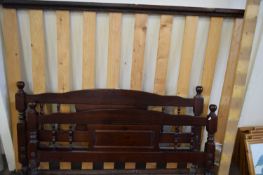 20TH CENTURY PINE DOUBLE BED FRAME