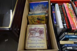 BOX OF MIXED BOOKS TO INCLUDE THE ROYAL ACADEMY ILLUSTRATED AND VARIOUS OTHERS