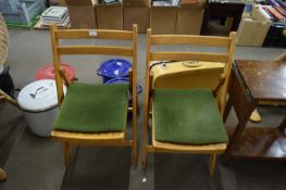 PAIR OF FOLDING CHAIRS