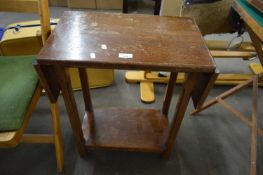 SMALL DROP LEAF OAK TABLE