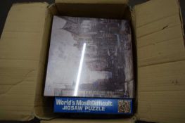 BOX OF VARIOUS JIGSAW PUZZLES