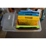 QUANTITY VARIOUS PLASTIC STORAGE BOXES