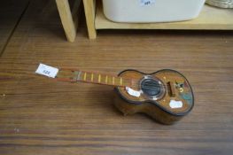 MINIATURE JEWELLERY BOX FORMED AS A GUITAR