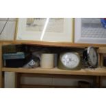 MIXED LOT VARIOUS ITEMS TO INCLUDE SALTER SCALES, PYE STOP CLOCK, LABORATORY GLASS WARE AND OTHER