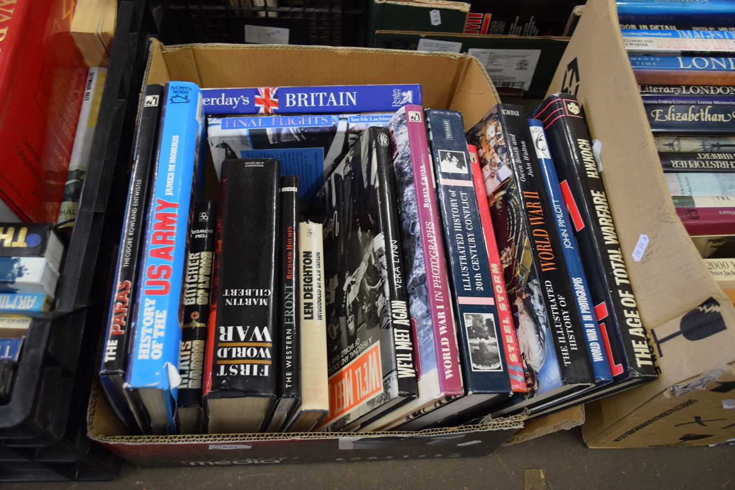 BOX OF BOOKS - WAR AND MILITARY INTEREST