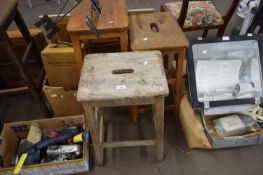 THREE VARIOUS STOOLS