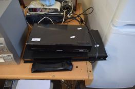 PANASONIC FREEVIEW BOX AND A SONY BLU-RAY DISC PLAYER