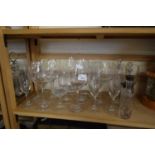 COLLECTION OF VARIOUS MODERN CLEAR DRINKING GLASSES