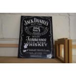 REPRODUCTION JACK DANIELS ADVERTISING SIGN