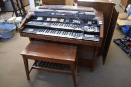 HAMMOND RHYTHM II ELECTRIC ORGAN AND STOOL