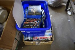 TWO BOXES OF DVDS TO INCLUDE BLU-RAY