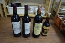 TWO BOTTLES OF CHATEAU VAILLART LAMONGIE BORDEAUX 1998 TOGETHER WITH A FURTHER BOTTLE OF CHATEAU