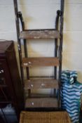 FOLDING METAL FRAMED STEP LADDER