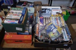 TWO BOXES OF MIXED DVDS