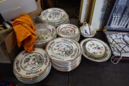 QUANTITY OF INDIAN TREE PATTERN TABLE WARES BY MADDOCK PLUS FURTHER TEA WARES